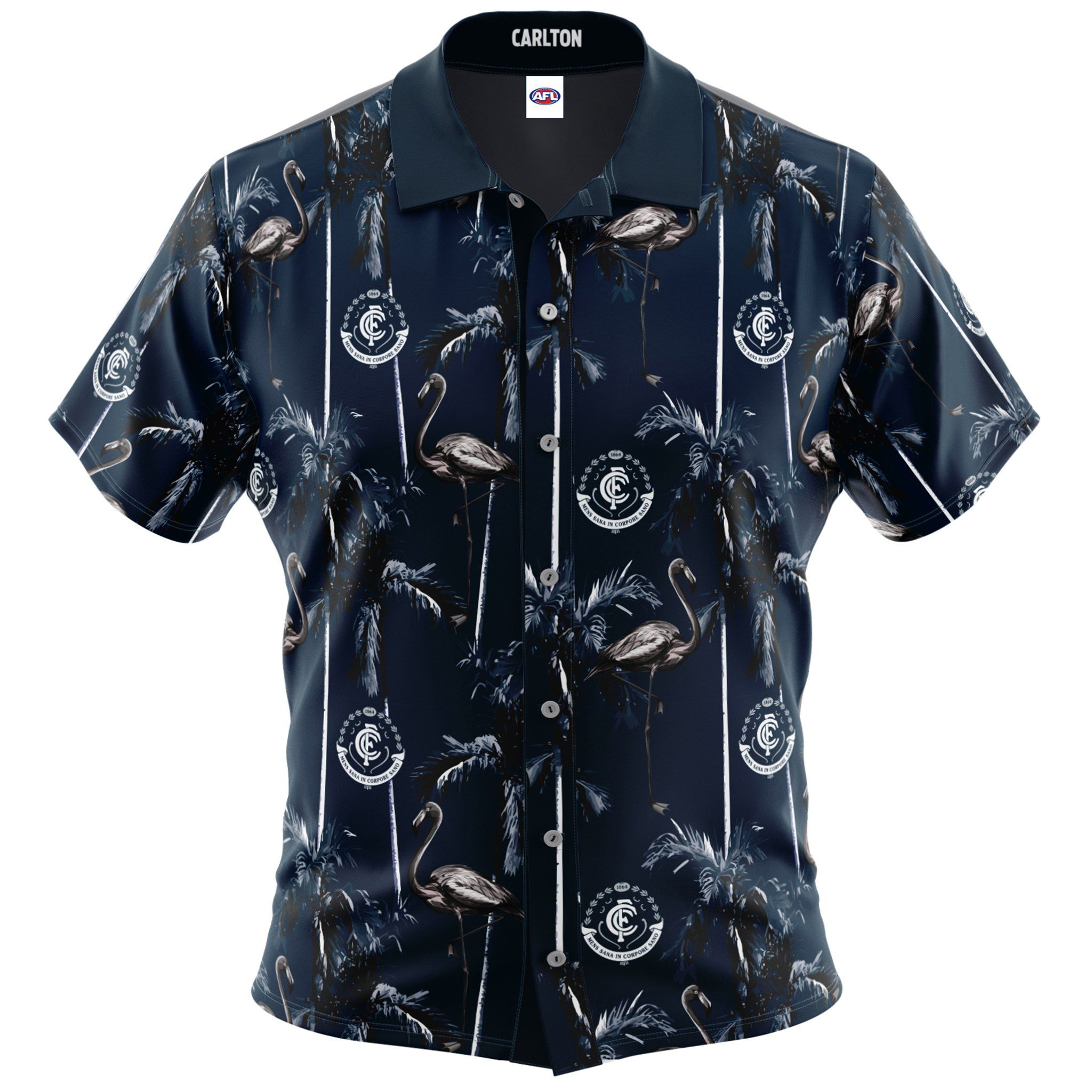 Afl Carlton Hawaiian Shirt