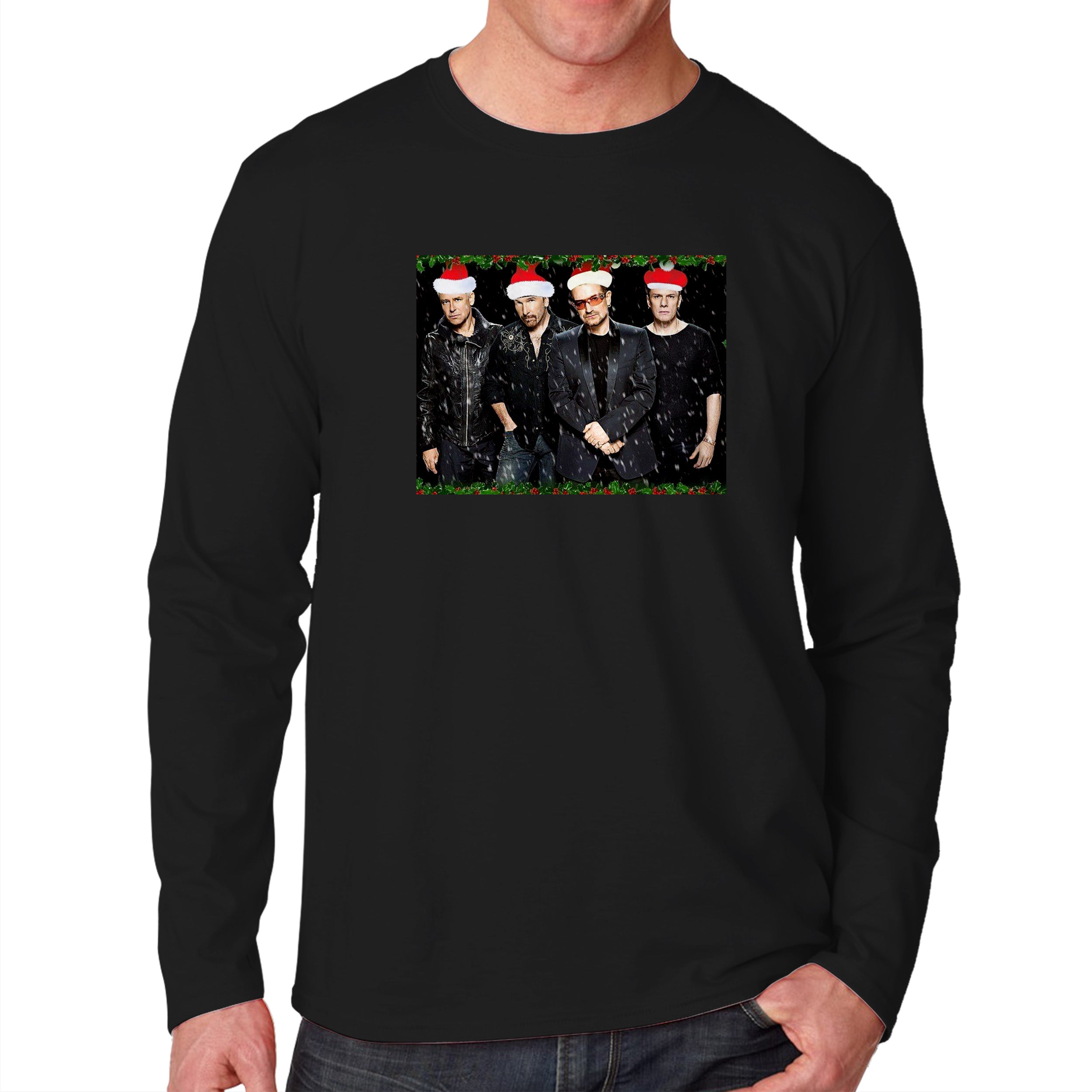 U2 Happy Christmas Unisex Long Sleeve T-Shirt Tee