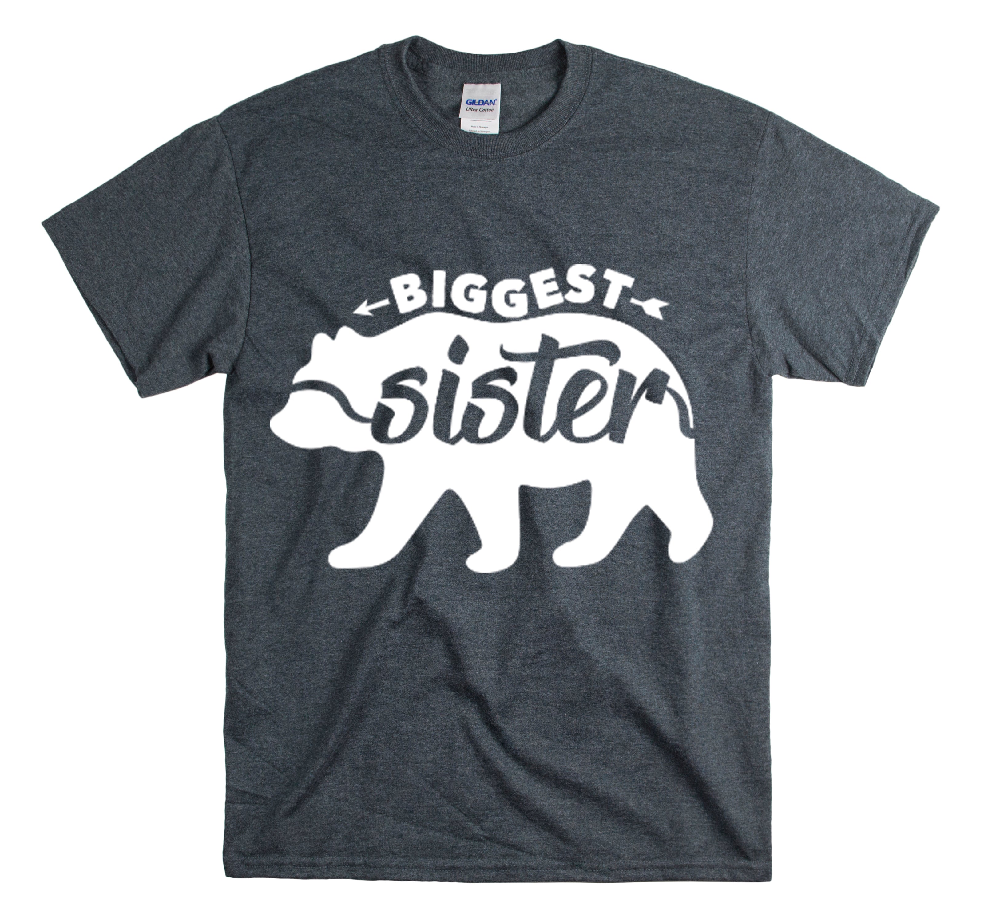 Shirt Funny Sibling Gags Biggest Sister’S Graphic Laughter Sisterly Support Sisterhood T-Shirt Unisex Heavy Cotton Tee