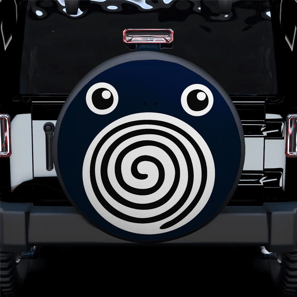 Poliwhirl Pokemon Jeep Car Spare Tire Covers Gift For Campers