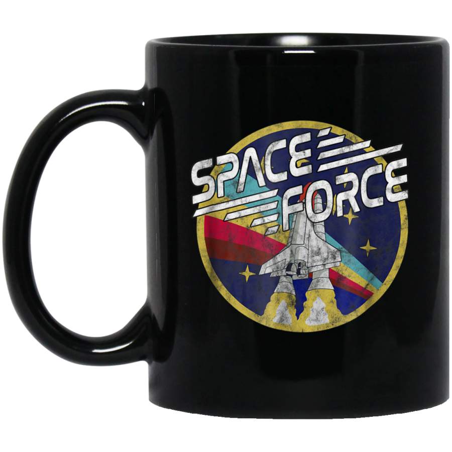 Space Force vintage Mug 11 oz 15 oz Black Mug