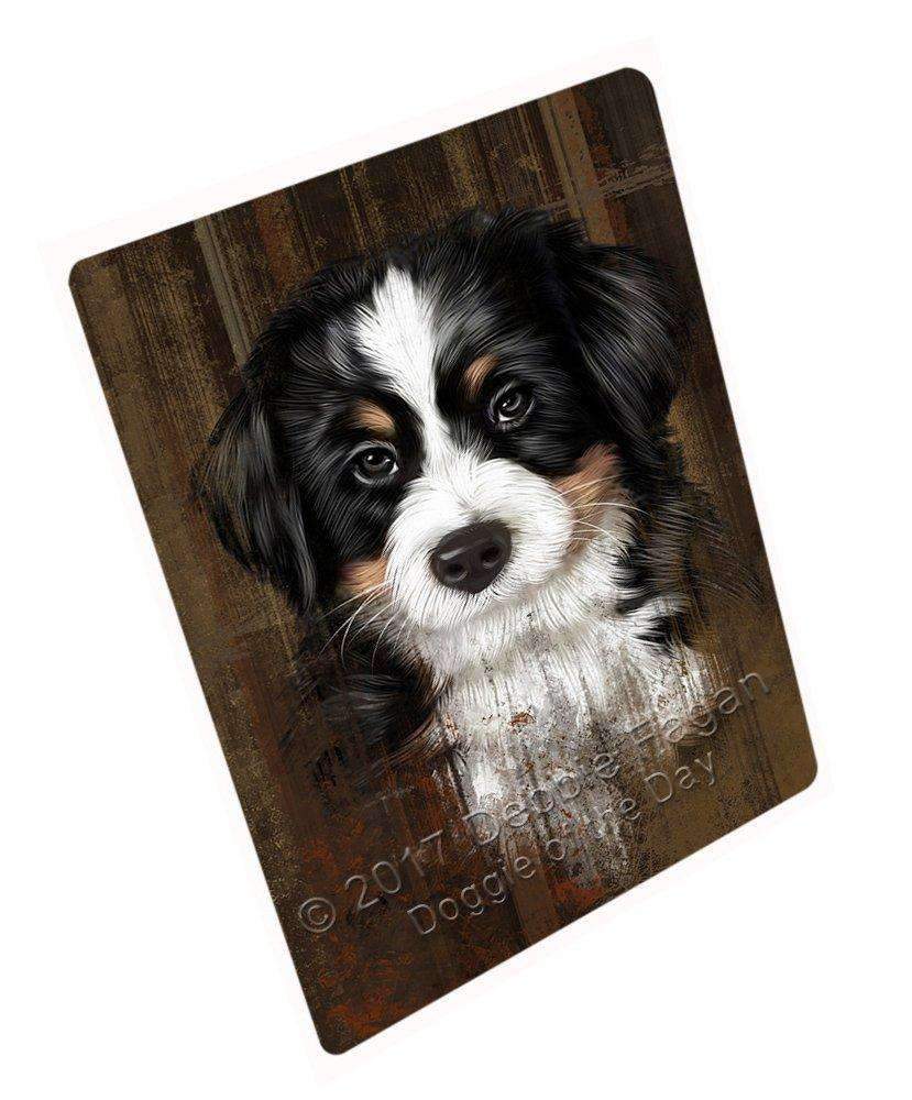 Rustic Bernese Mountain Puppy Blanket Blnkt49881