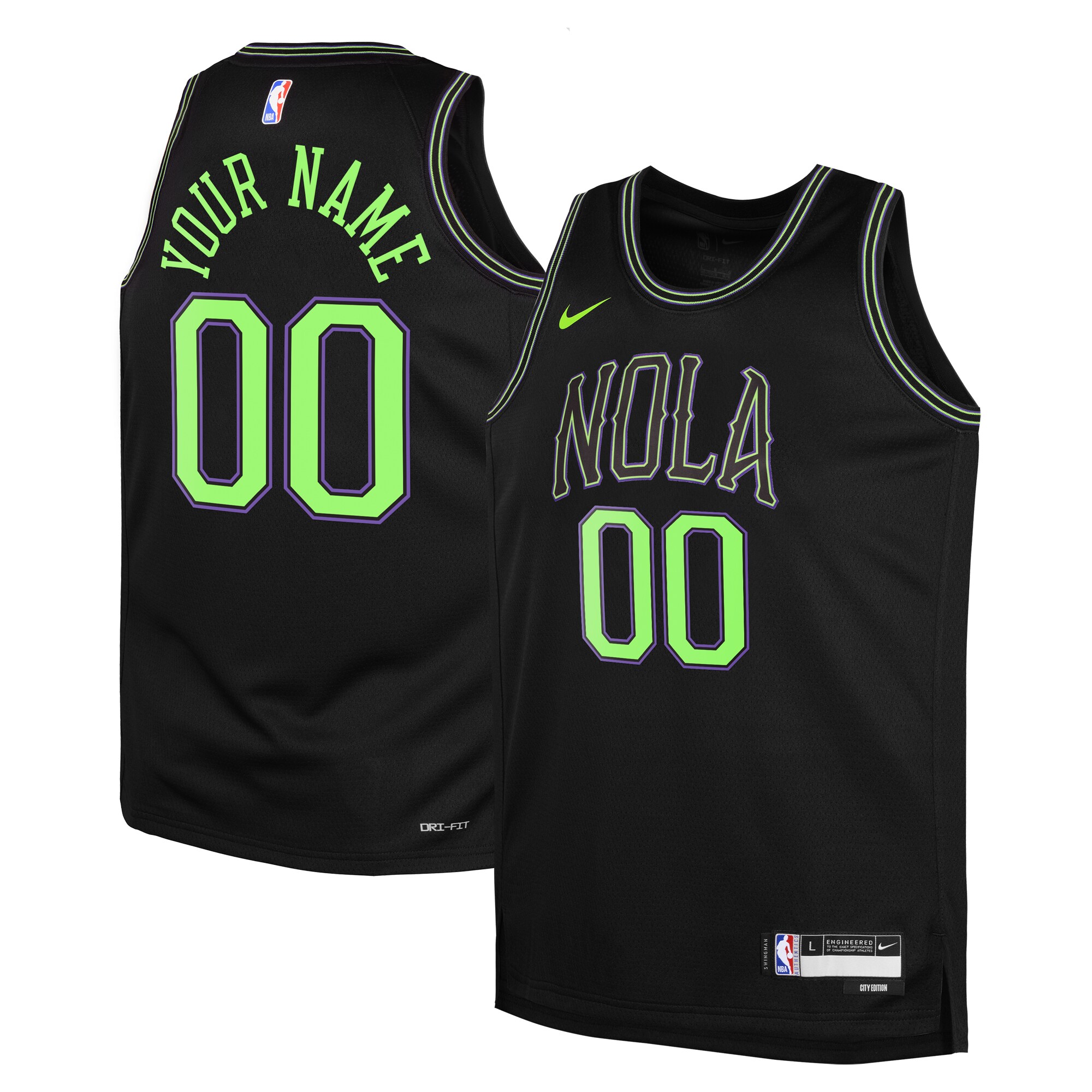 New Orleans Pelicans City Edition Swingman Jersey 23 – Custom – Youth