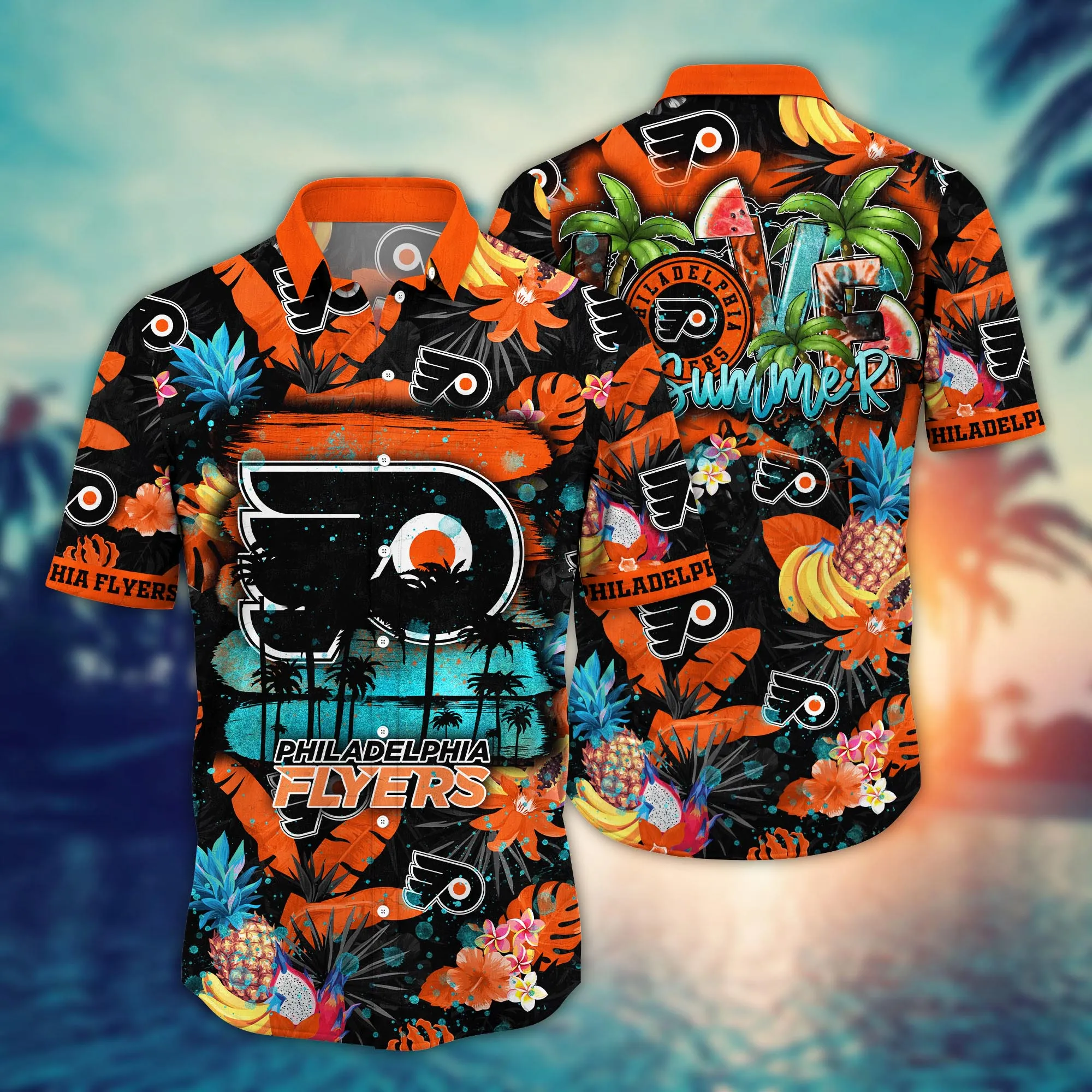 Philadelphia Flyers Nhl Hawaiian Shirt Mosquito Bitestime Aloha Shirt