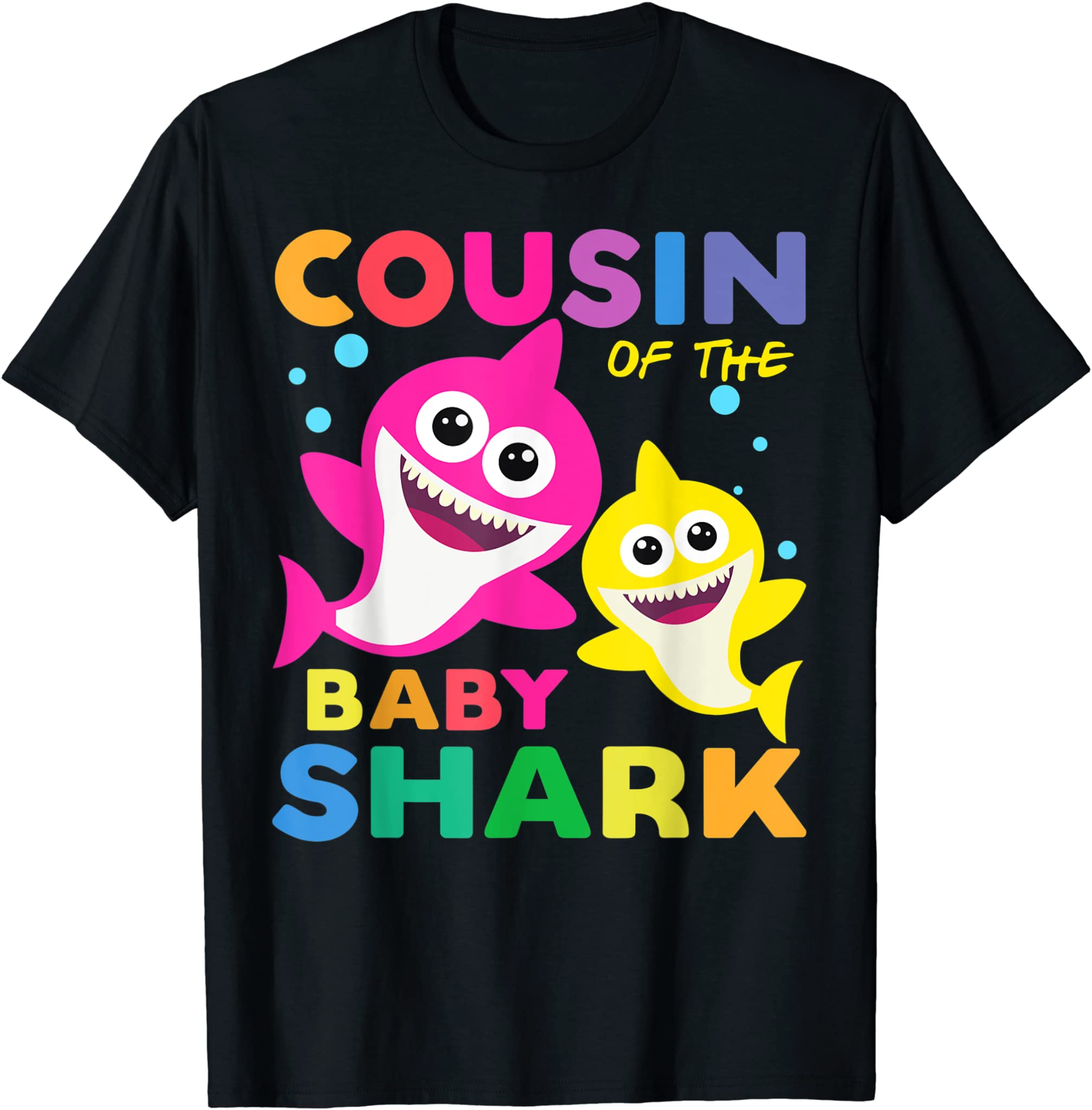 Cousin Of The Baby Shark Birthday Shirt Bday Cousin Shark