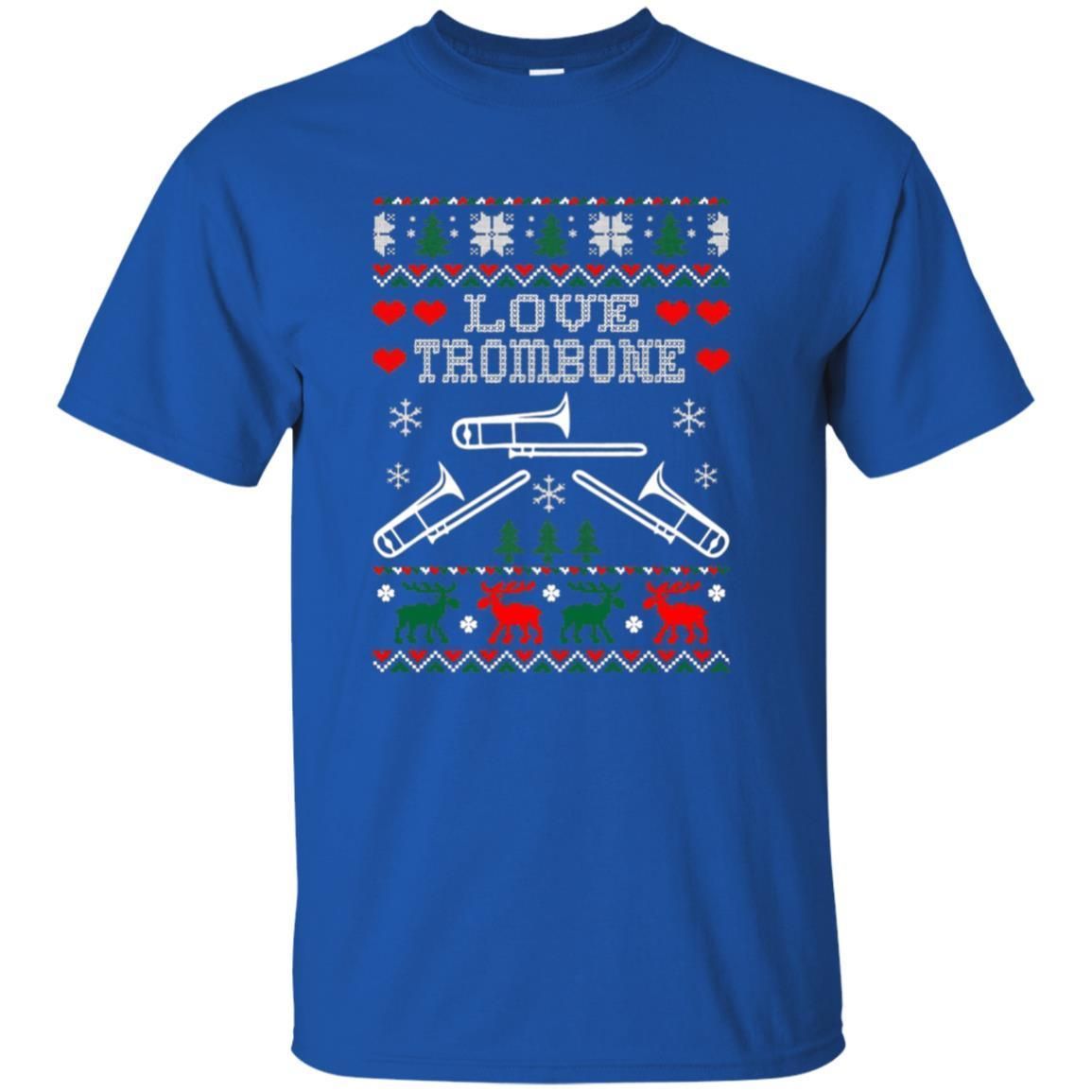 Check out this awesome I Love Trombone Christmas Ugly Sweater Tshirt