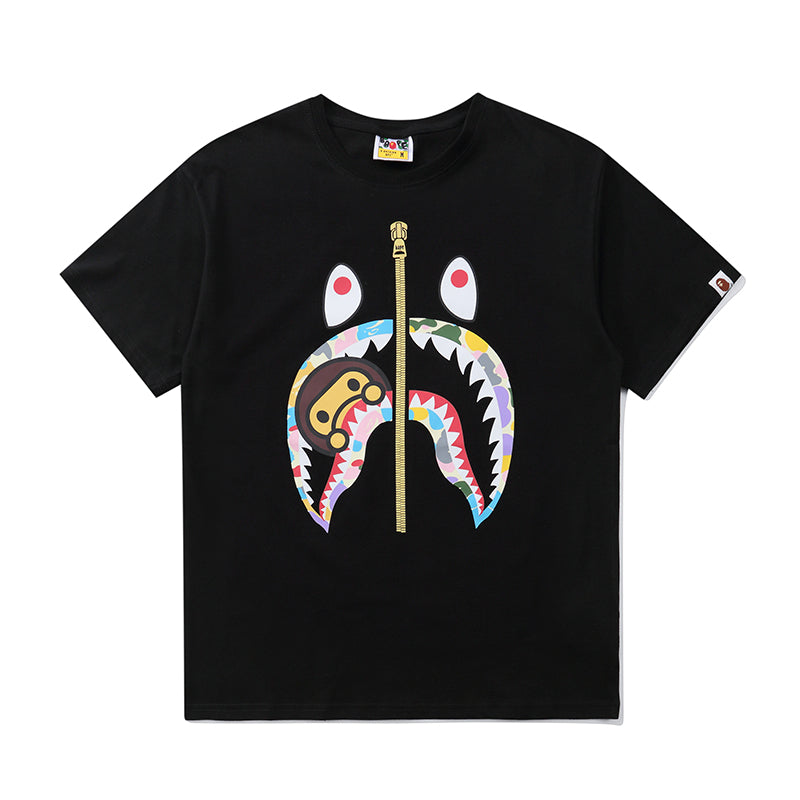 Bape Camo Shark College Tee Shirt 780