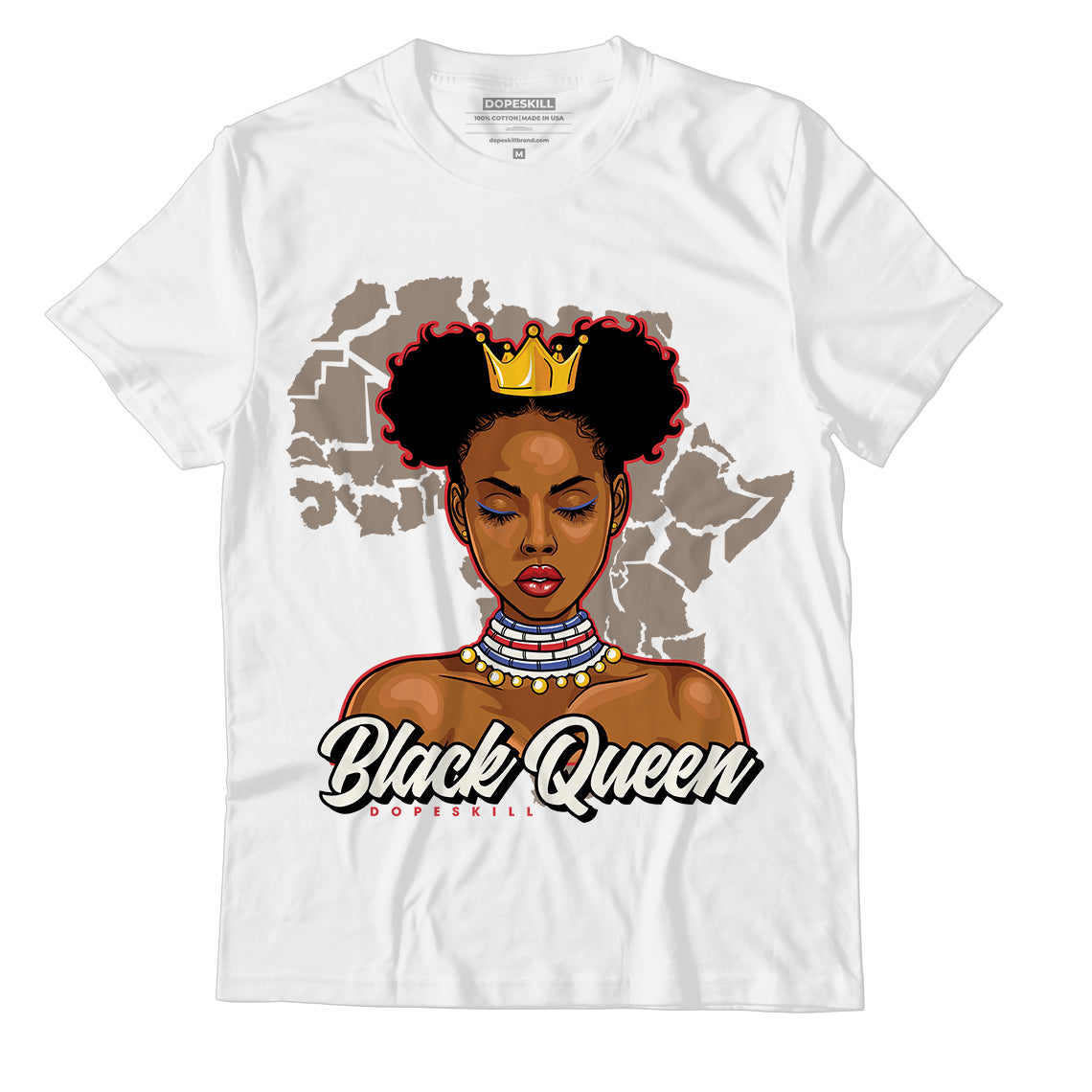 JD 4 Sail Canvas Dopeskill T-Shirt Black Queen Graphic