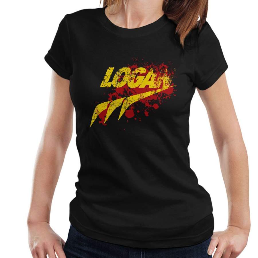 X Men Logan Blood Splatter Women’s T-Shirt