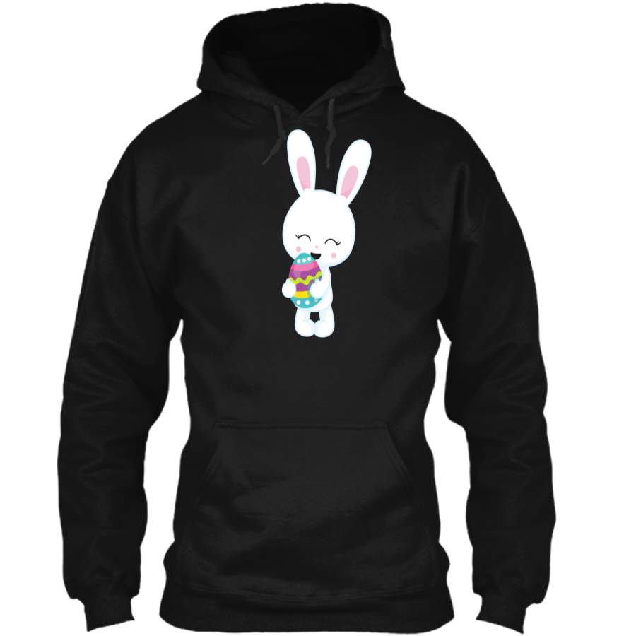 Cute Easter Bunny Graphic T-Shirt Pullover Hoodie 8 oz