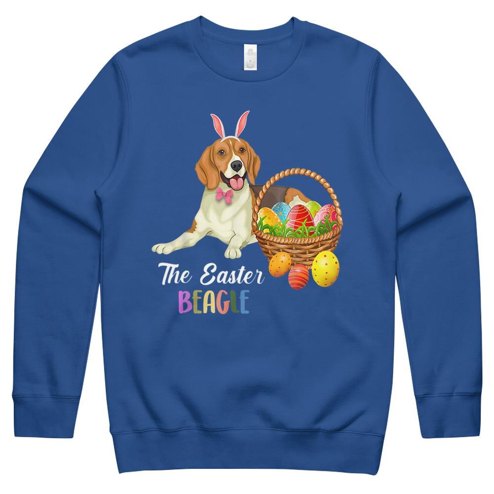 Beagle Dogs Bunny Easter Egg Hunt Happy Easter Day Gifts Crewneck Sweatshirt