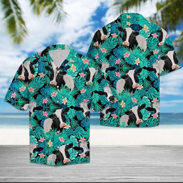 Cow Tropical Hawaii Shirt Unisex Full Size Adult Colorful Ha43072