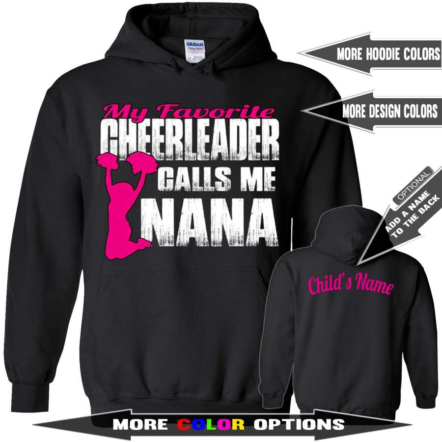 My Favorite Cheerleader Calls Me Nana Cheer Hoodie