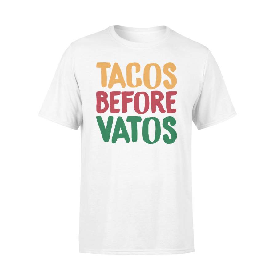 Cinco De Mayo Tacos Before Vatos Funny Mexican T Shirt