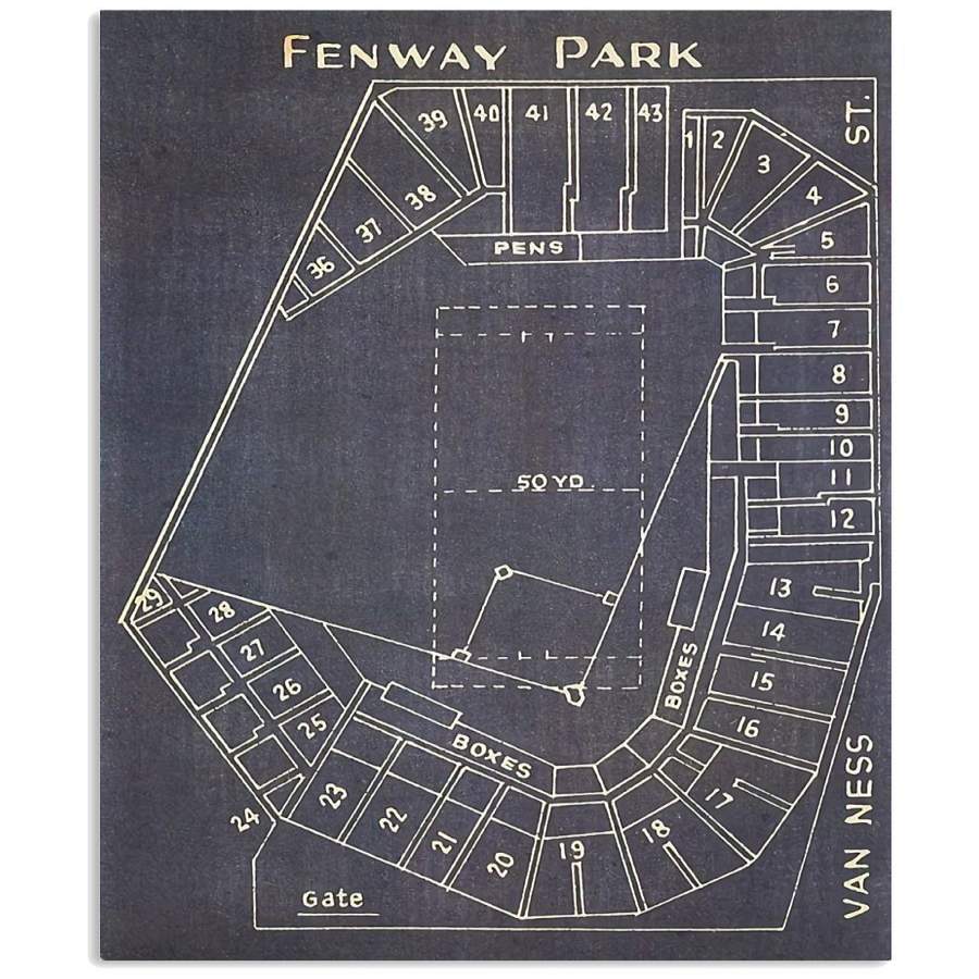 Fenway Park Paradigm Gifts For Baseball Lovers Vertical Poster