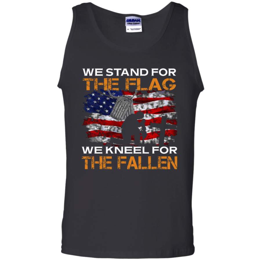 WE STAND FOR THE FLAG WE KNEEL FOR THE FALLEN VETERANS DAY TEES Tank Top