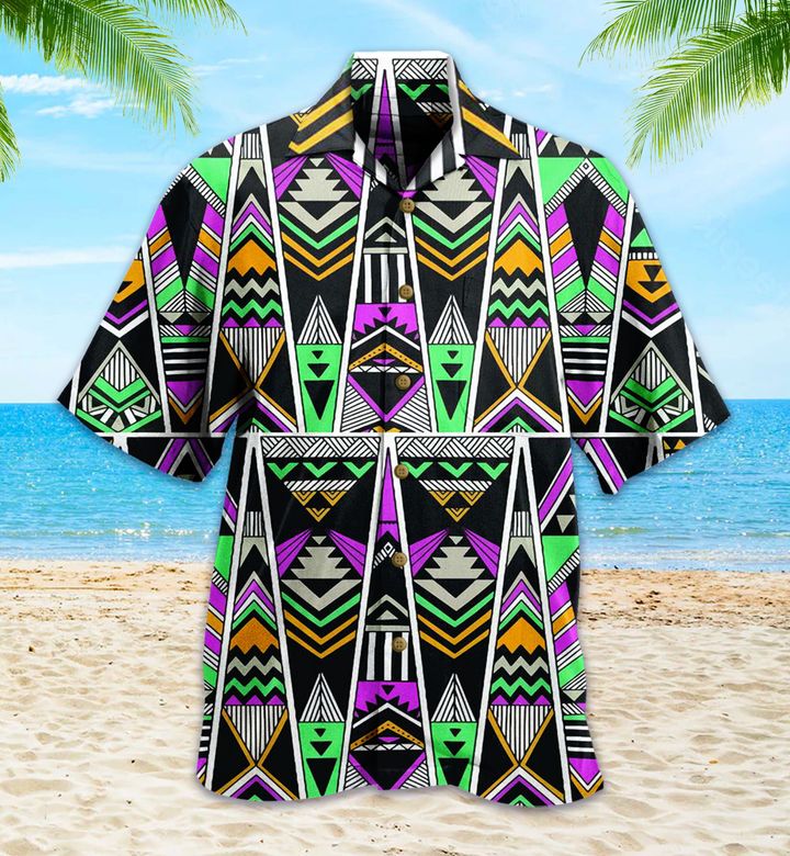 Native American Aztec Pendleton Tribal Navajo Indians Colorful Hawaii Shirt Ha93657