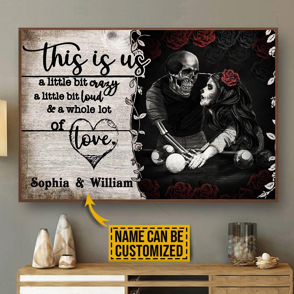 Personalized Canvas, Custom Canvas Prints Billiard Skeleton Pallet This Is Us Customized Poster And Canvas, Wall Decor, Wall Art, Canvas Instructure, Wall Art