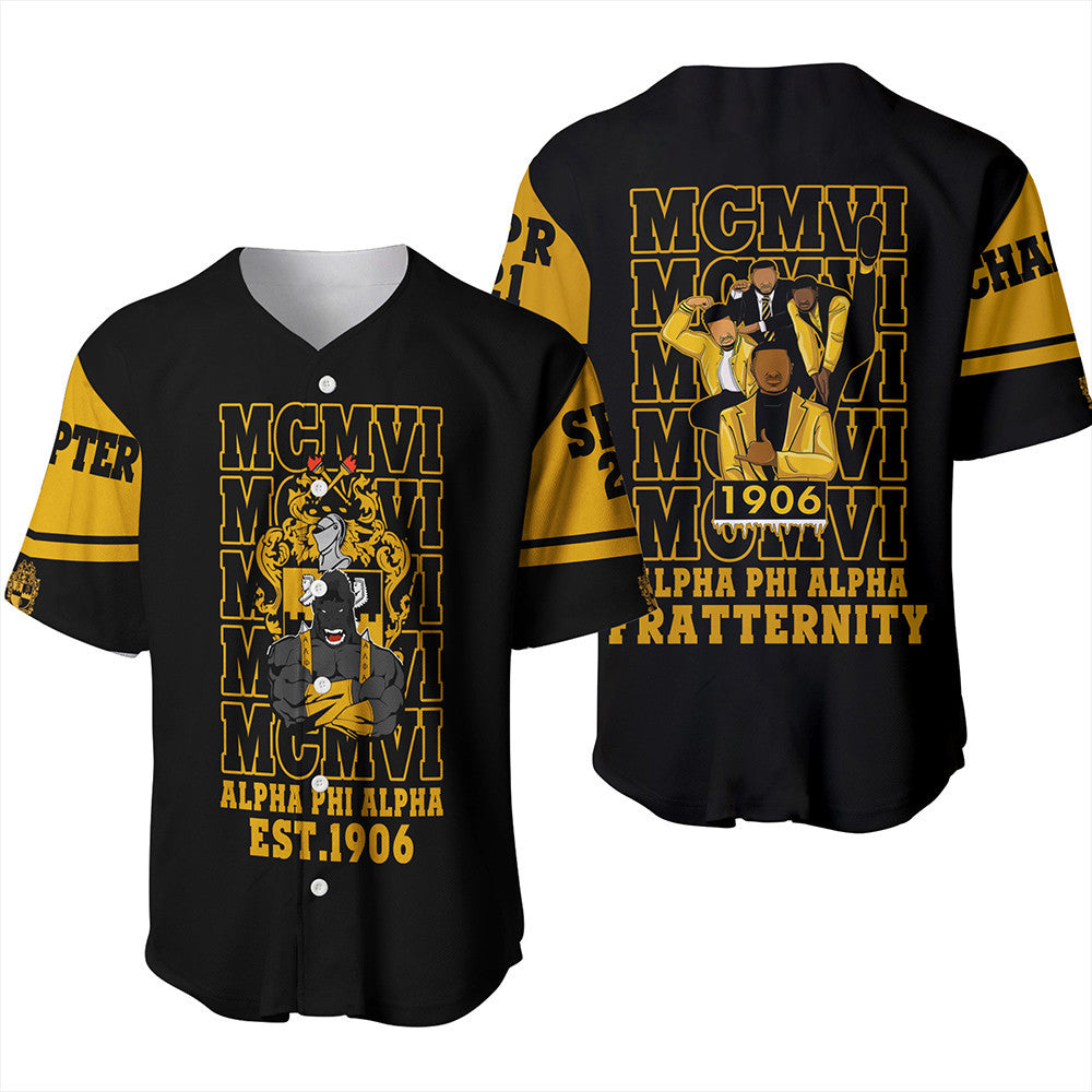 Wonder Print Shop Shirt – Personalized Alpha Phi Alpha Mcm Style Baseball Jersey