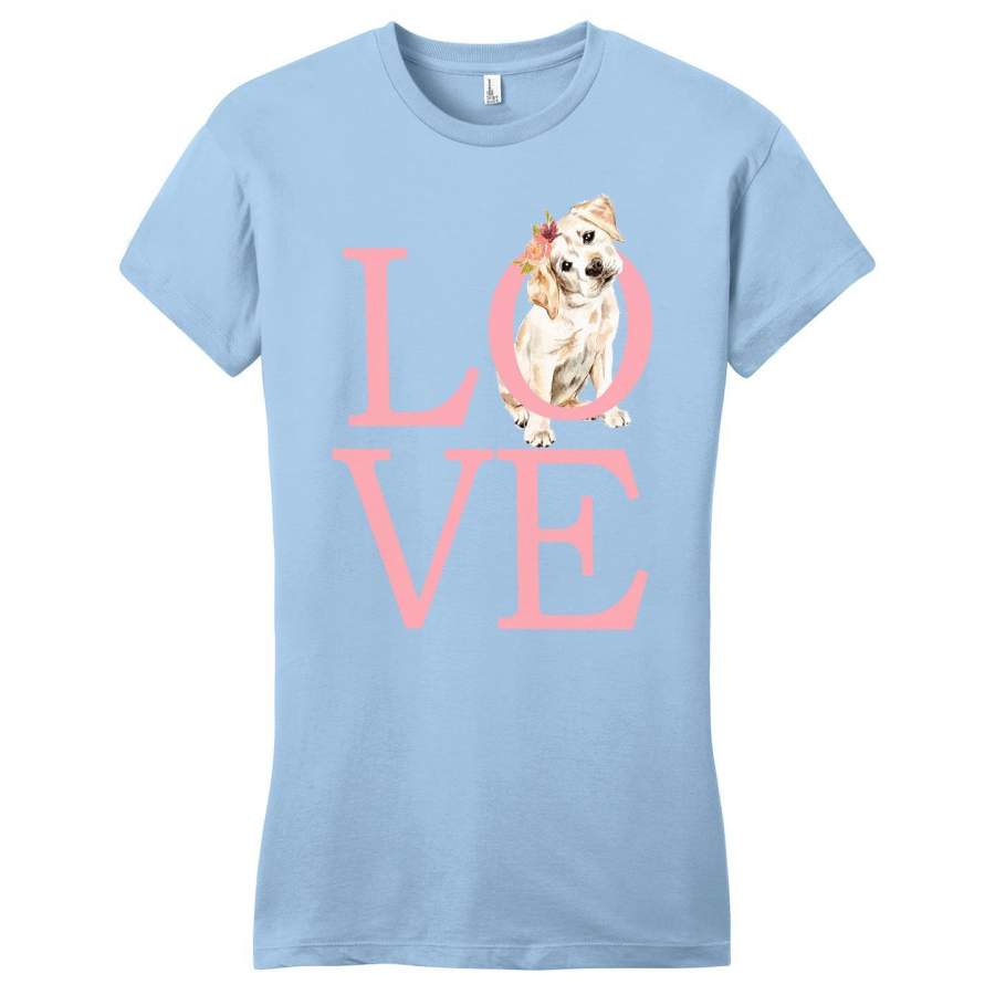 Big Love Lab Puppy – Women’s Fitted T-Shirt