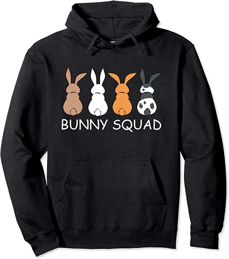 Cute Bunny Squad Rabbit Team Rodent Pullover Hoodie