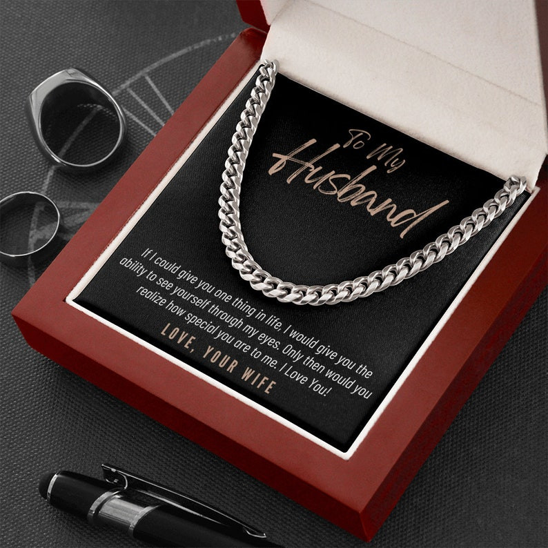 Valentines Day Gifts For Him, Cuban Link Chain Necklace For Husband, You’Re Special To Me