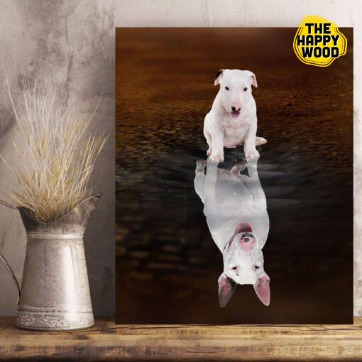 Bull Terrier Custom Vertical Canvas Poster For Home Decoration