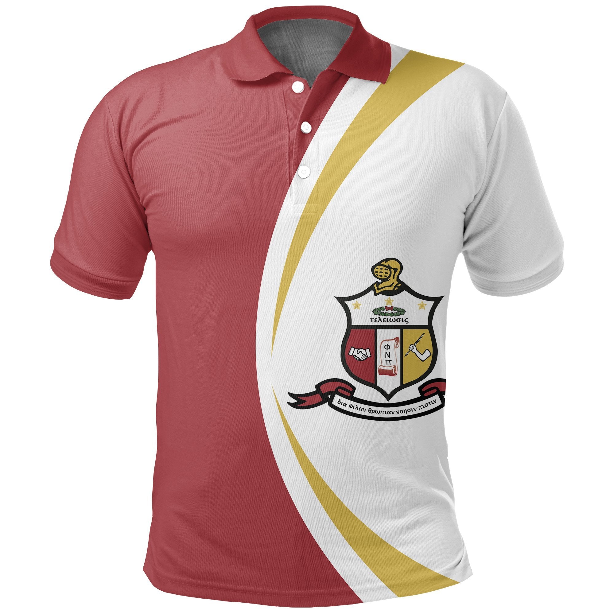 Greek Life Polo Shirt – Kappa Alpha Psi Big Logo Polo Shirt – Circle Style