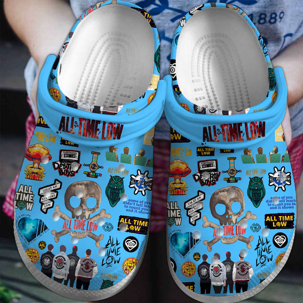 All Time Low Band Music Crocs Crocband Clogs Shoes Comfortable For Men Women and Kids