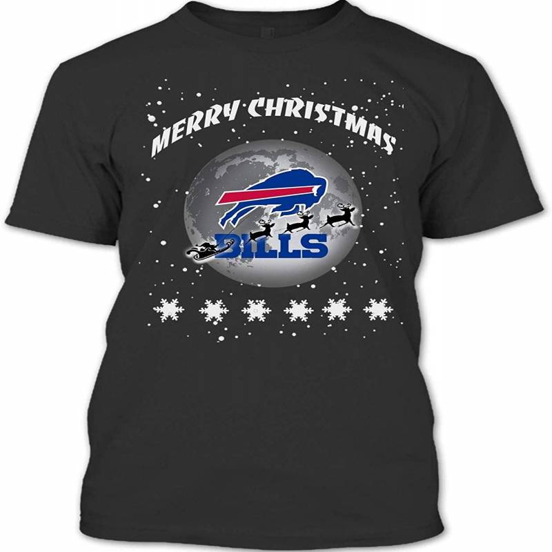 Buffalo Bills Football Christmas T Shirt, Santa Claus Ugly Christmas Shirt