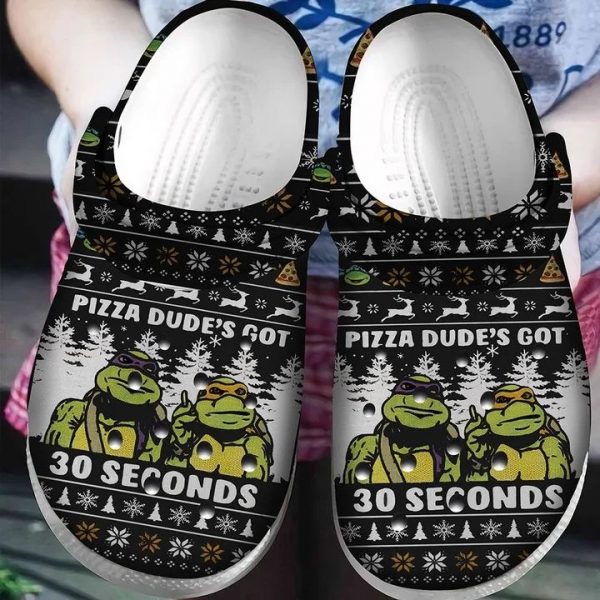 Pizza Dudes Ninja Turtle Christmas Gifts Adults Kids Crocs Shoes Crocband Clog For Men Women Ht