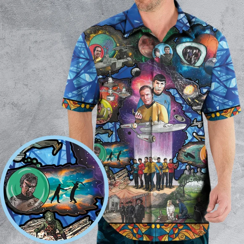 The Beginning Star Trek Pattern Hawaiian Shirt