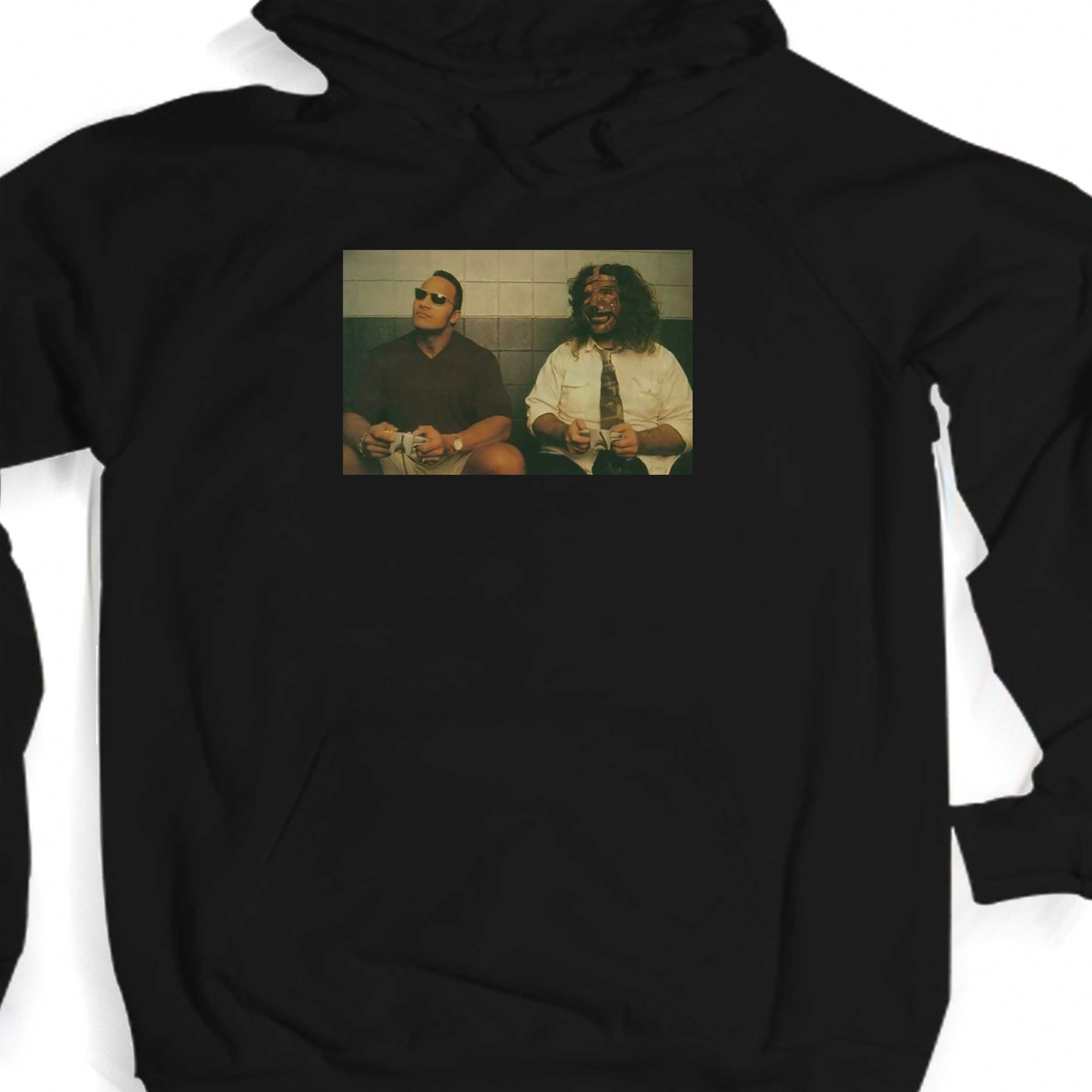 The Rock And Mankind Wwe Unisex Hoodie