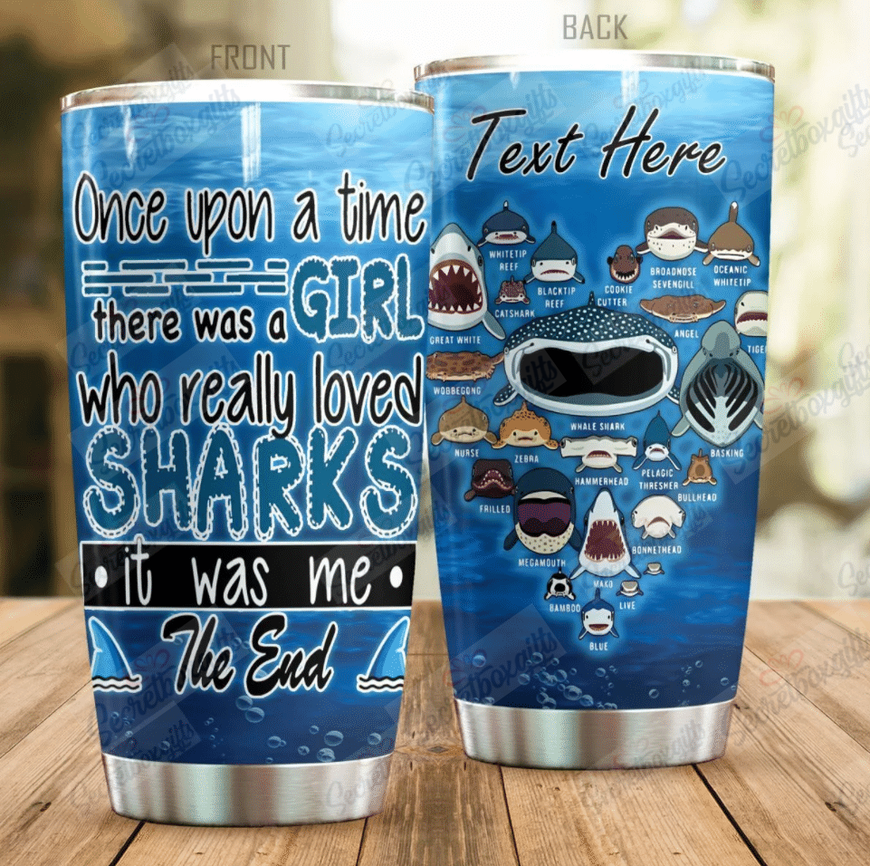 Shark Personalized Dac091102 Stainless Steel Tumbler Travel Customize Name, Text, Number, Image