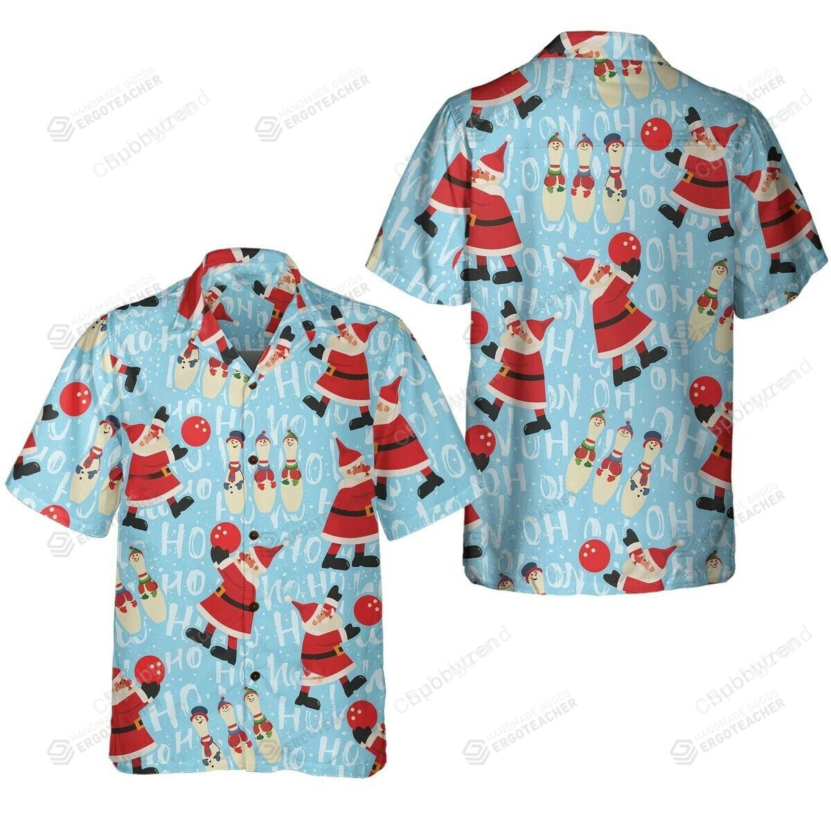 Bowling Ball Christmas Hawaii Shirt Ha94791