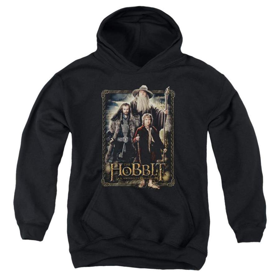 The Hobbit the Three Kids Youth Hoodie Black