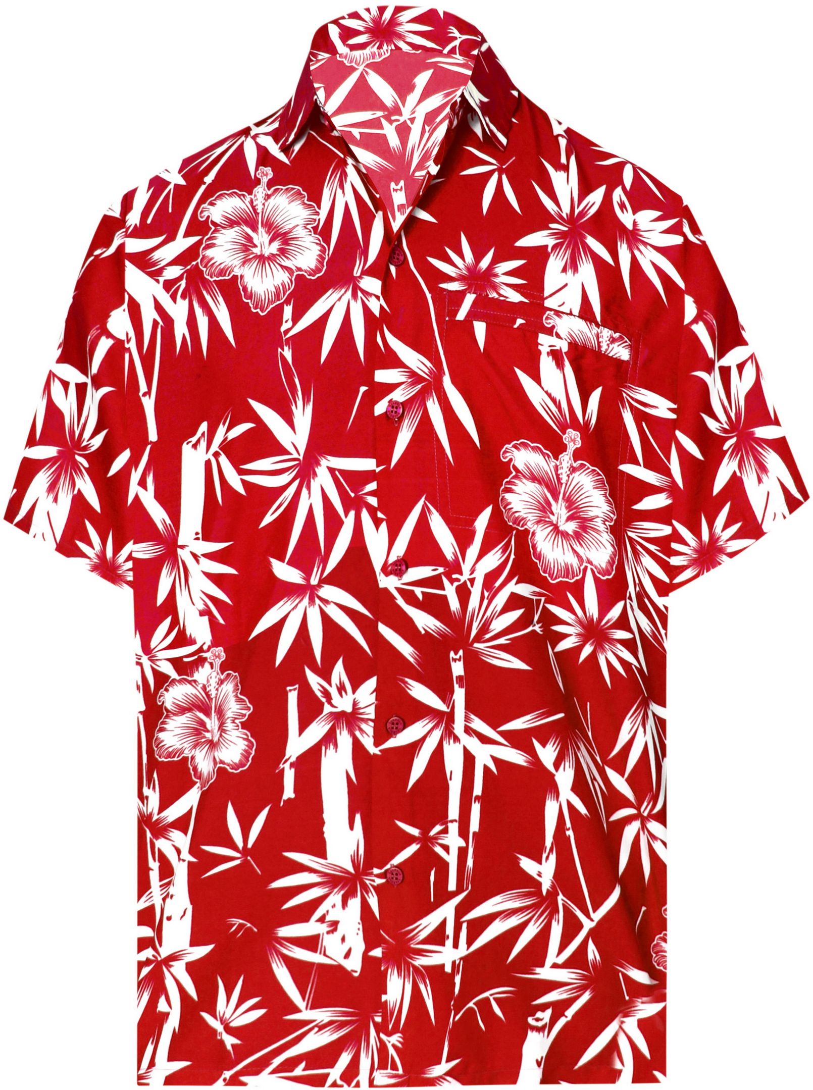 Bamboo Tree Red Unique Design Hawaiian Shirt DHC18063564