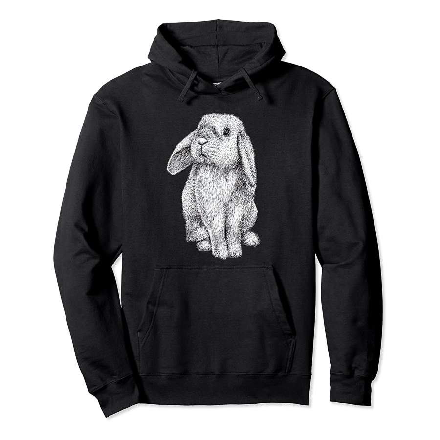 Lop Eared Bunny Rabbit Cute Pullover Hoodie Unisex 3D All Over Print