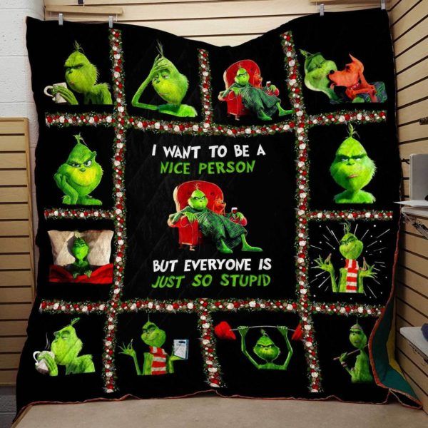 Grinch 3D Quilt Blanket HGM20