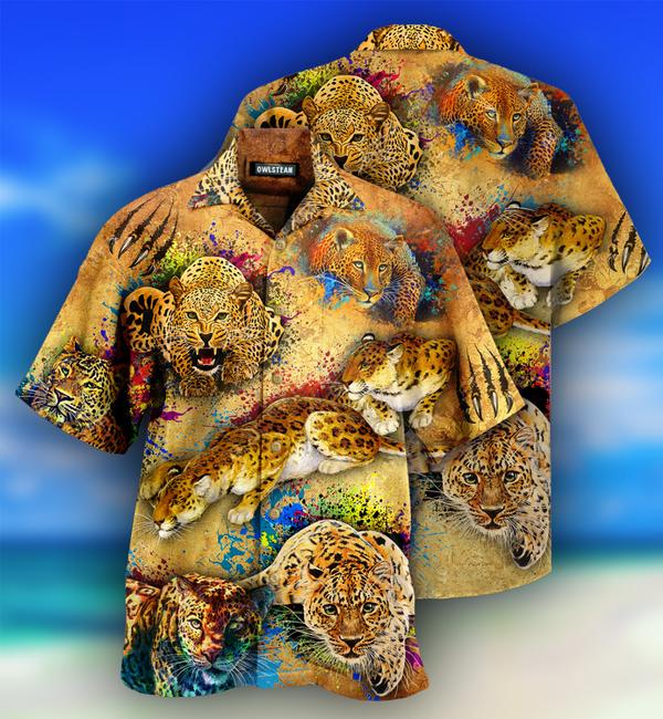 Animals Amazing Leopard Vintage Limited Edition – Hawaiian Shirt – Hawaiian Shirt For Men, Hawaiian Shirt For Women, Aloha Shirt