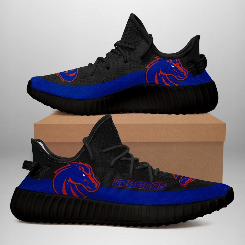 Boise State Broncos Unisex Sneaker Football Custom Shoes Boise State Broncos Yeezy Boost 350