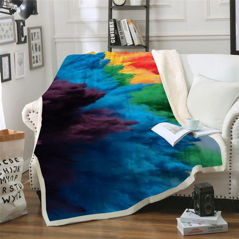 Rainbow Explosion Blanket Quilt