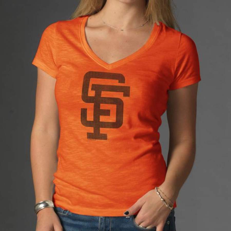 San Francisco Giants ’47 Scrum V Neck T-Shirt 3D All Over Print