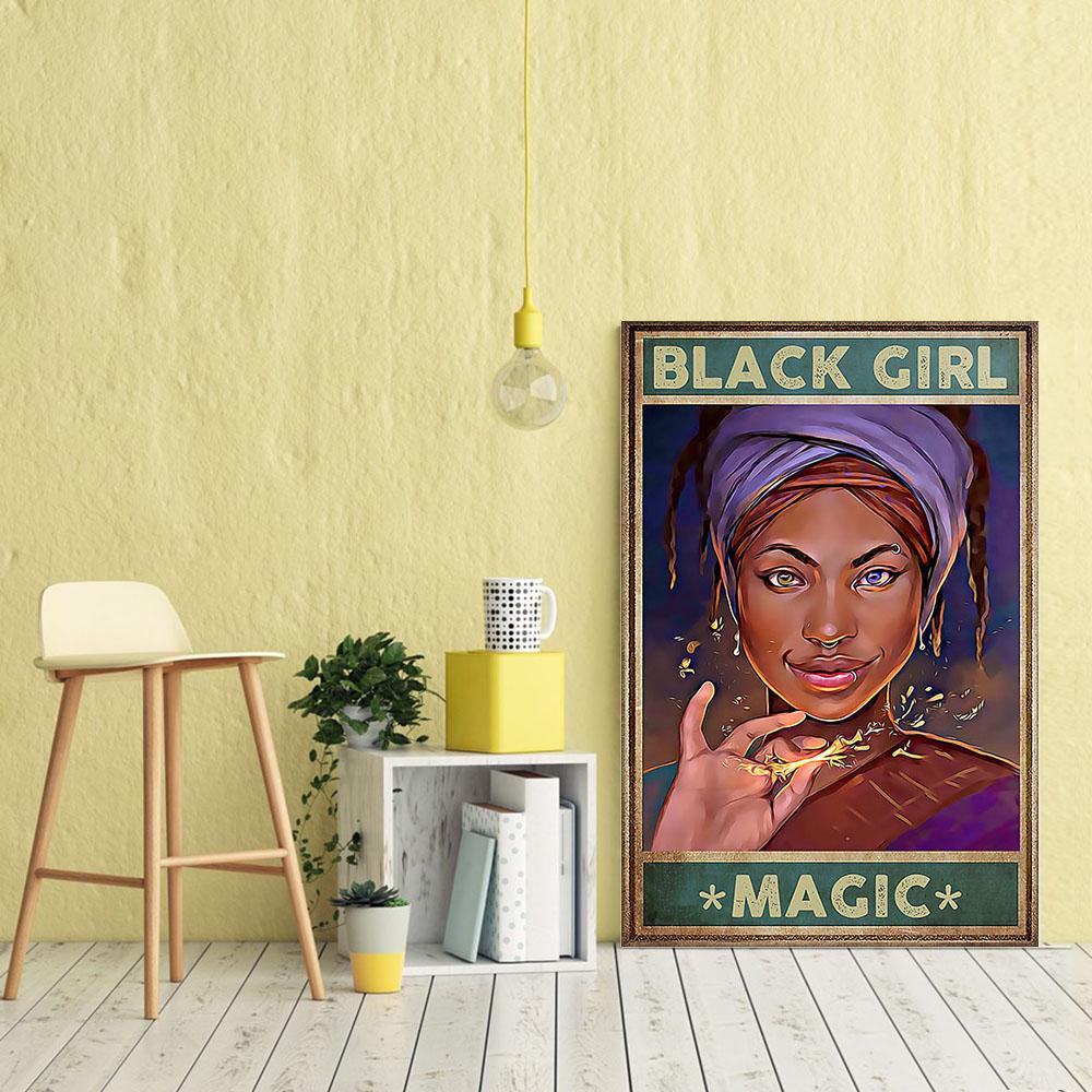 Afrocentric Custom Canvas Prints Abstract Afrocentric Poster Print African Queen Black King Delightful Bedroom Wall Decor