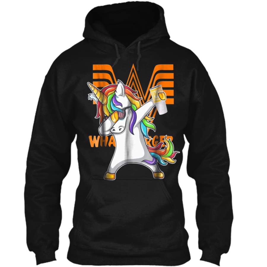 Whataburgers Unicorn Dabbing  Pullover Hoodie 8 oz