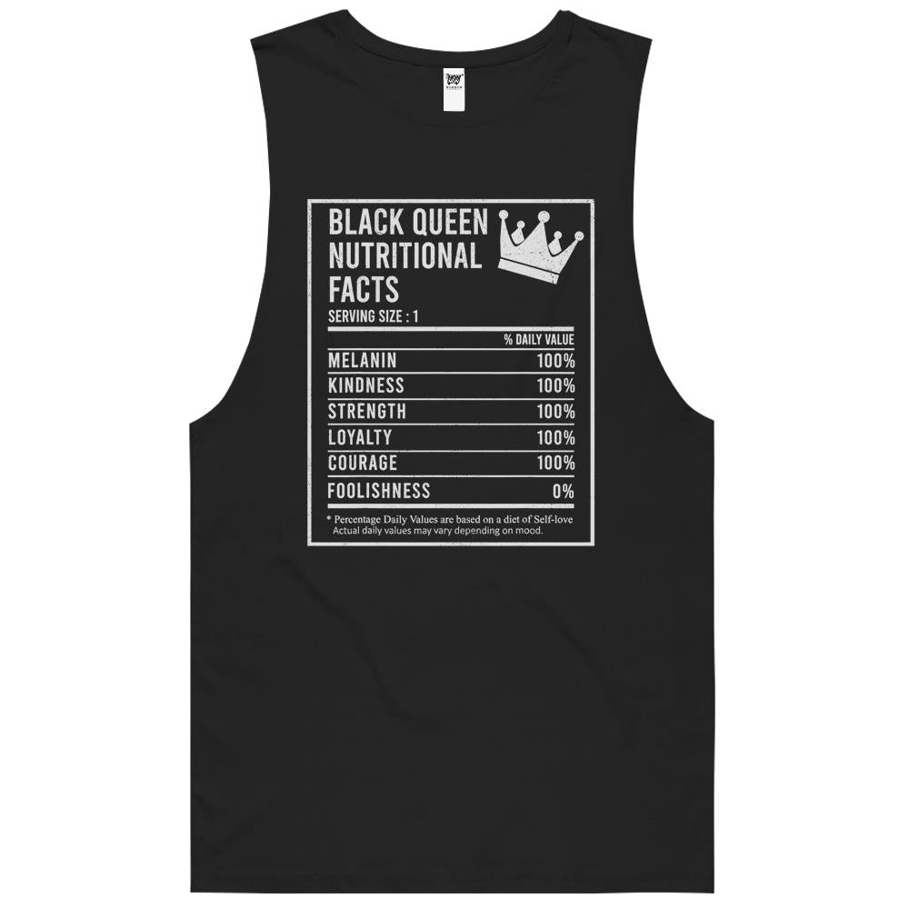 Nutritional Facts Shirt, Nutritional Facts Tank Top, Black Queen Nutrition Facts, Black Queen Nutritional Facts Tank Top, Black History Women Tank Top