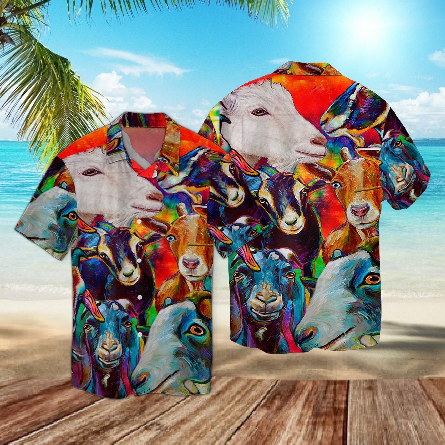 Funny Goat Hawaii Shirt For Men Women Adult Ha48162