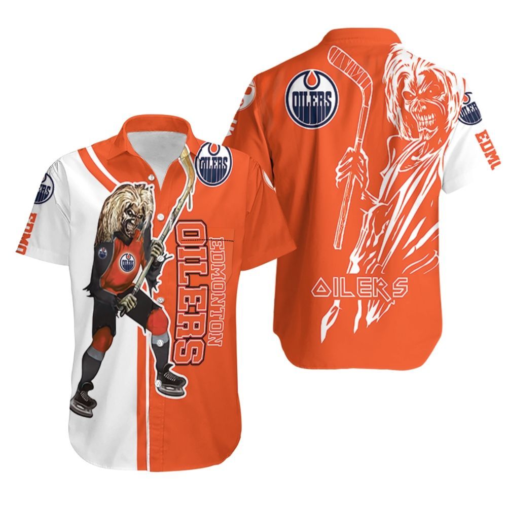 Edmonton Oilers And Zombie For Fan Hawaiian Shirt