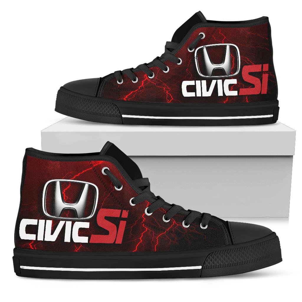 Honda Civic Si Thunder High Top Shoes Red