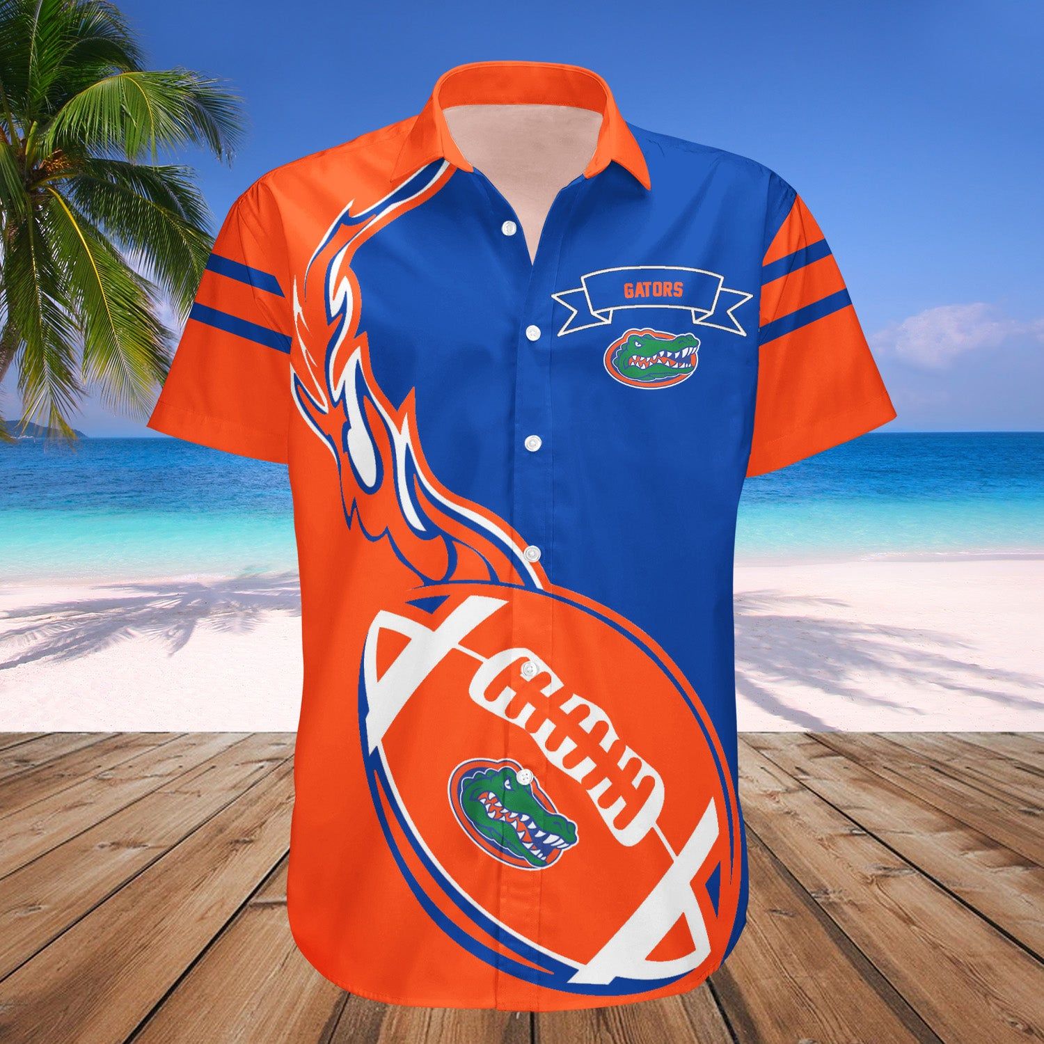 Florida Gators Hawaii Shirt Flame Ball – NCCA